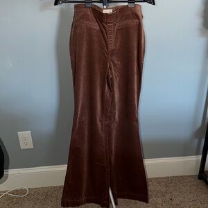 Pilcro Rust velvet Trousers
